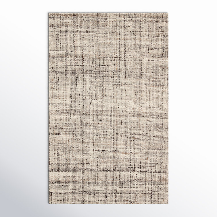 Elya Handmade Dhurrie Wool Gray Area Rug