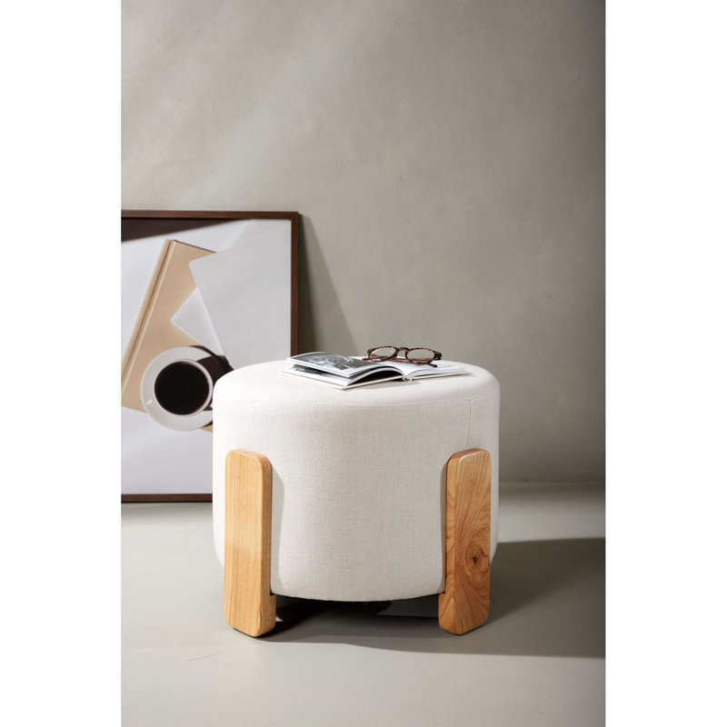 52.5cm Wide Solid Colour Pouffe Ottoman