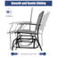 Chaise berçante d'extérieur en acier Gries-98652457
