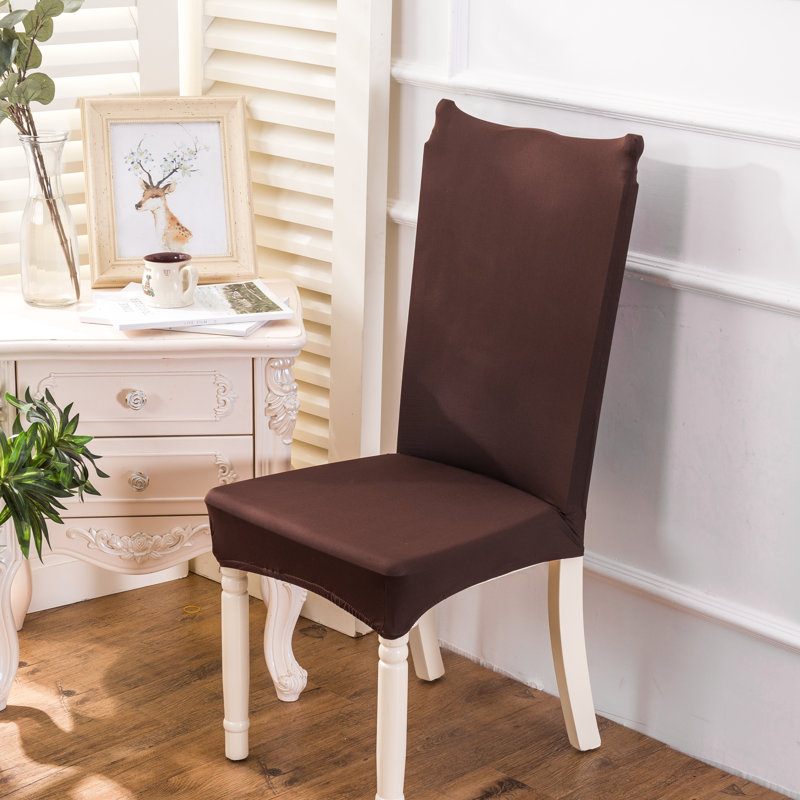 Box Cushion Armchair Slipcover, Brown