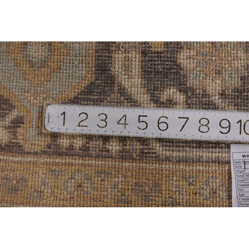 Vegetable Dye Oushak Turkish Area Rug 10