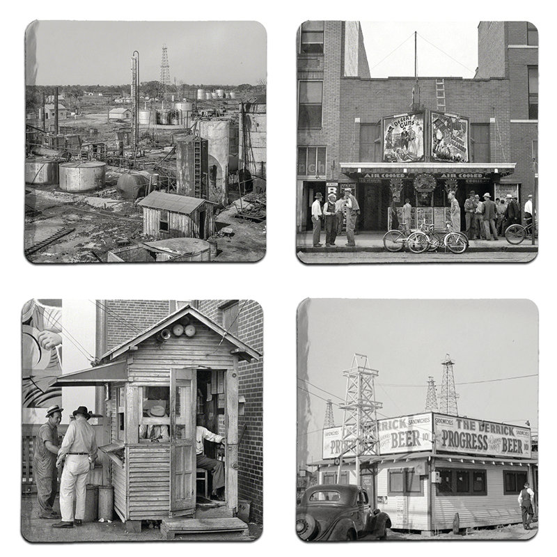 Sous-verre historique en pierre d'Oklahoma City