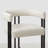 24" Upholstered Tweed Solid Back Counter Stool-1987020181
