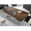 Iron Label Acacia Rectangular Wood Top Dining Table-47530590-47530585