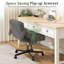 Chaise de bureau à domicile avec roulettes et accoudoirs relevables-102432061