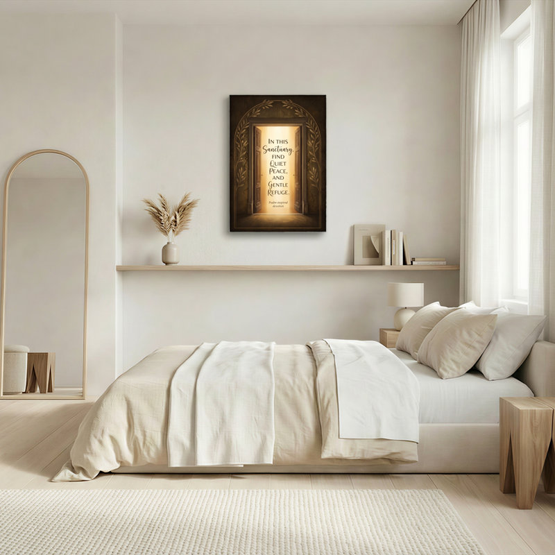 Ensemble d'une toile murale « Sanctuaire de paix », 18"H x 12"W, Wrapped Canvas