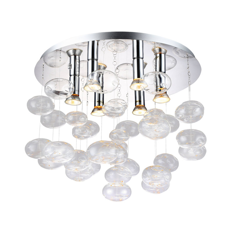 Luvia Flush Mount, Clear