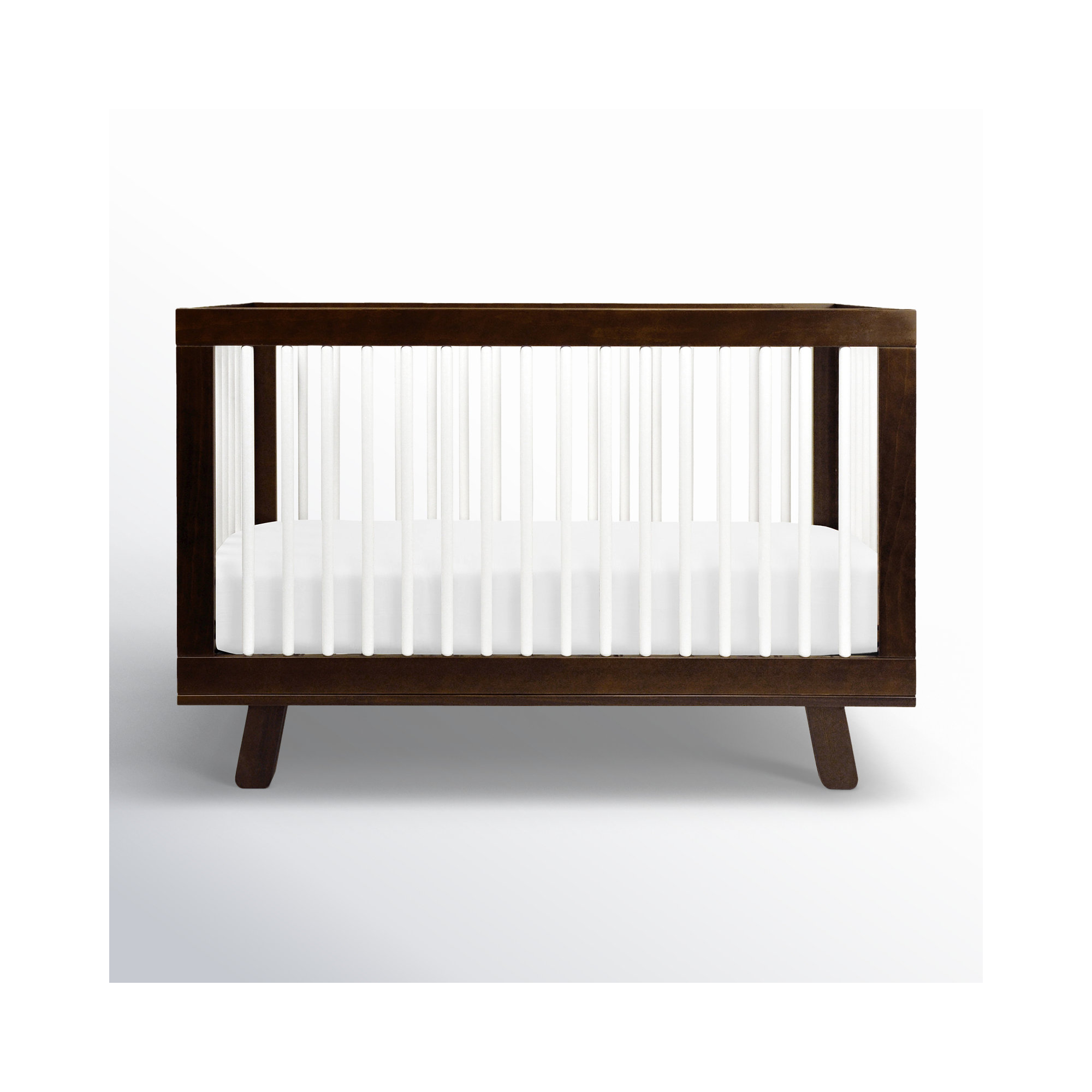 Hudson 3-in-1 Convertible Crib, Espresso/White
