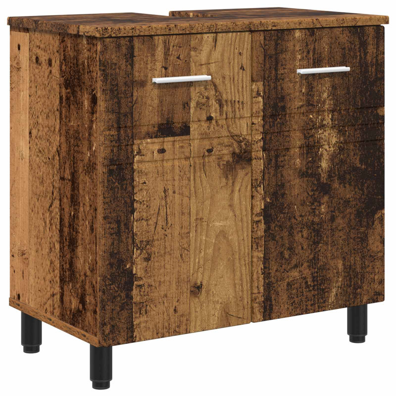 60cm Bathroom Vanity Base Only, Old Wood