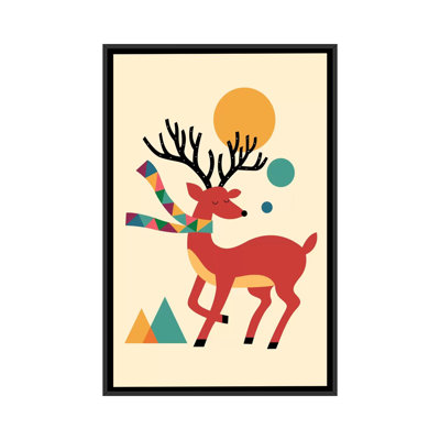 «Deer Autumn» par Andy Westface, reproduction sur toile tendue