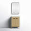 Meuble-lavabo sur pied simple avec plateau en céramique et miroir 24 po Waukesha-1425779558-1425779552
