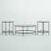 Berzan Glass Table Set with Metal Frame - Includes Coffee Table and 2 End Tables