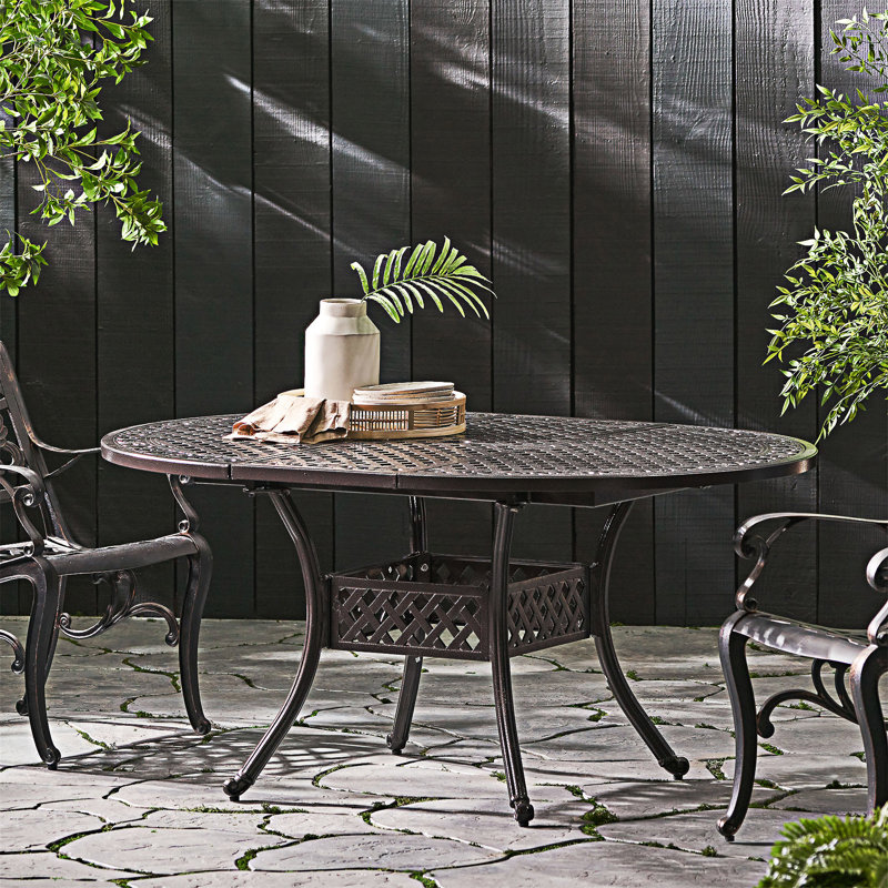 Outdoor Expandable Aluminum Dining Table