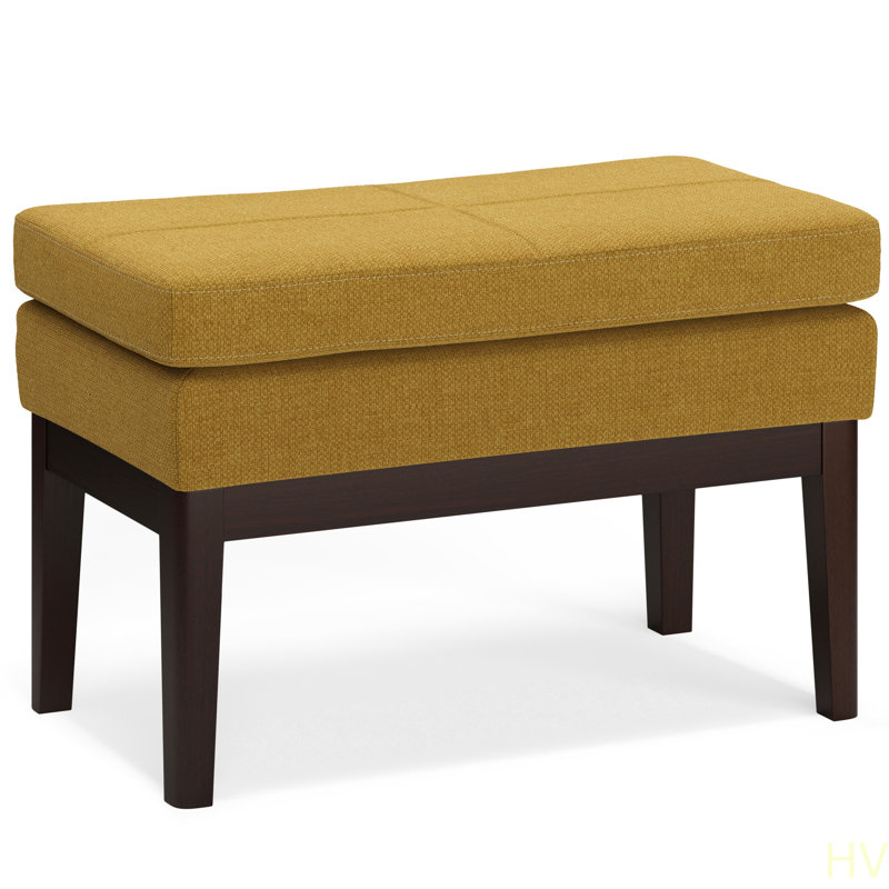 Banc de repose-pieds Carlson, Jaune
