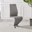 Ensemble de table de salle à manger Edzard en chrome et blanc ultrabrillant avec 6 chaises de luxe en similicuir-970159255