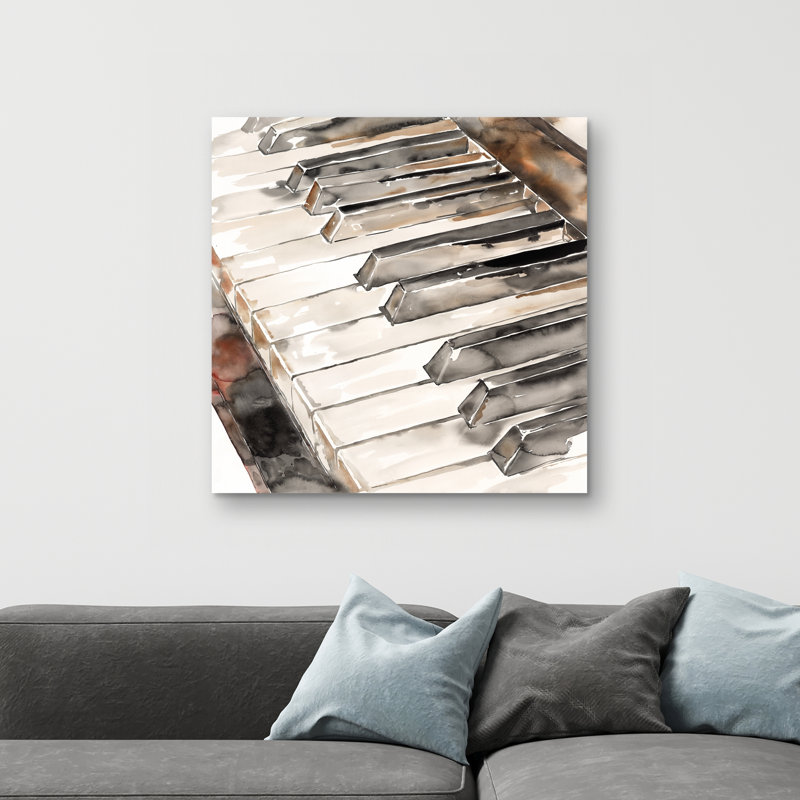 Piano - 32"x32" art on canvas