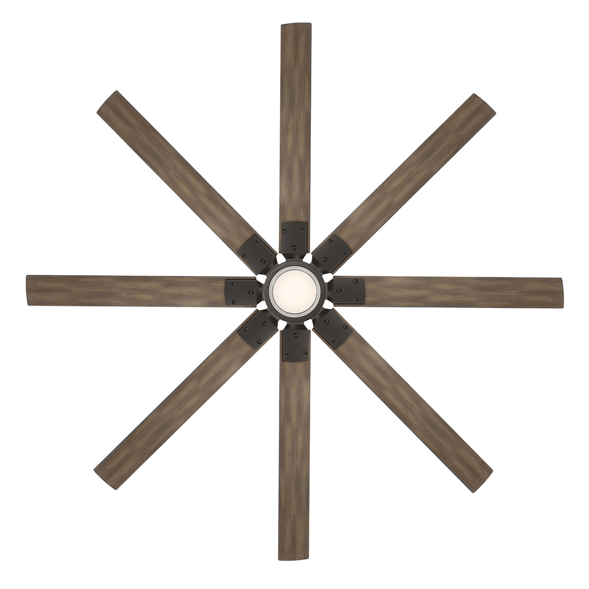 Renegade 8 - Blade Outdoor / Indoor Smart Ceiling Fan with Remote Control and LED Light Kit Included, Works With Alexa and iOS or Android App