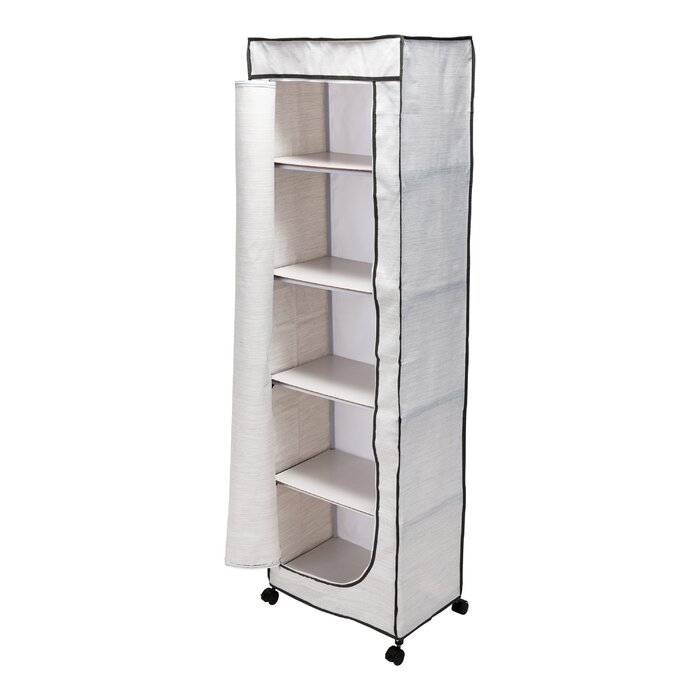 Rebrilliant Kaison 12'' Rolling Portable Wardrobe & Reviews | Wayfair