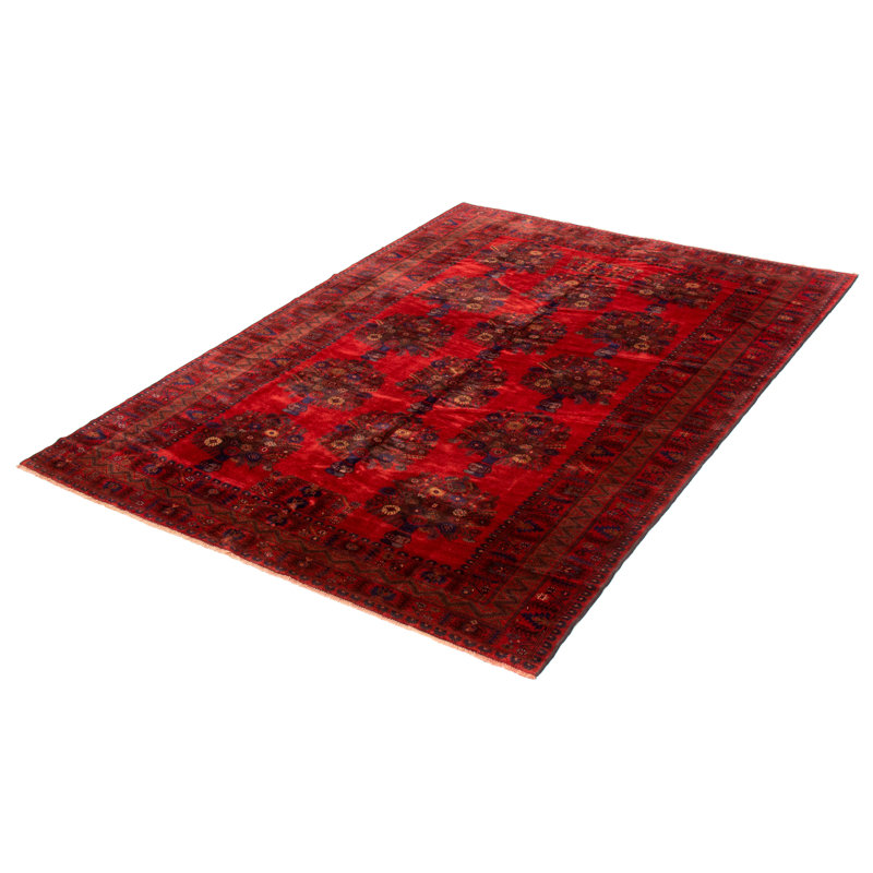 Hedve One-of-a-Kind 6'11" X 9'10" New Age Wool Area Rug in Red