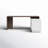 L-Shaped Executive Desk with Power Outlet-982149738