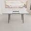 Table de salle à manger extensible polyvalente avec pieds élégants et fabrication durable