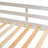 Twin Size Bed Frame for Kids Bedroom, Clean White and Brown Solid Wood House Bunk Bed with Ladder and Slide