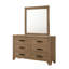 Commode avec miroir et six tiroirs
