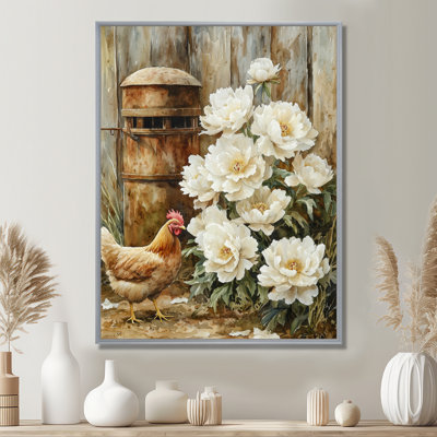 «Eidson Farm Pe pivons At The Chicken», art sur toile