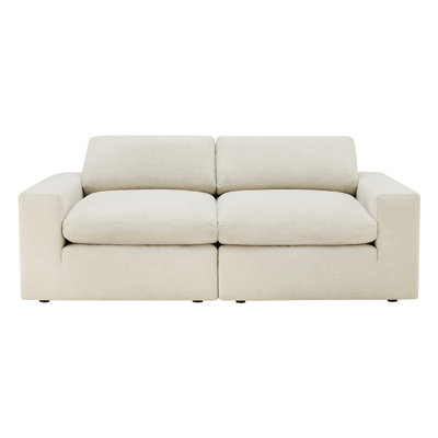 Canapé modulaire rembourré 2 pièces Asher