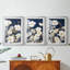 FLORAL Series CCCCLXXXXI - Impression encadrée sur mesure de qualité supérieure - 3 pièces-244043018