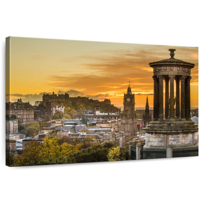 Rorry Sunset Over Edinburgh, 32" H x 48" W