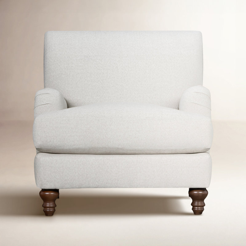 Walters Tight Back Chair, Macarena Light Gray Canvas