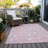 Machine Washable Indoor/Outdoor Christmas Tree Xhevrie Pink Rug-1590752252