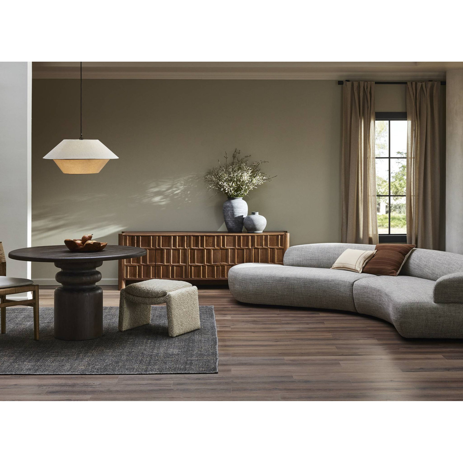 82'' Media Console, Brown