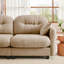 Canapé modulaire Braegger avec tissu chenille et dossier capitonné-117093356-129915680
