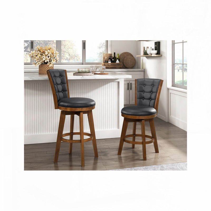 Ensemble de chaises pivotantes à hauteur de comptoir
