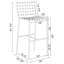 Tabouret en similicuir Casilde-639782444