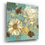 Art mural épique «Sophias Flowers 1 Blue» par Wild Apple Portfolio, 24 po x 24 po-1460168870