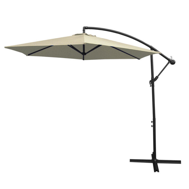 Aidsa 300cm Cantilever Parasol, Grey