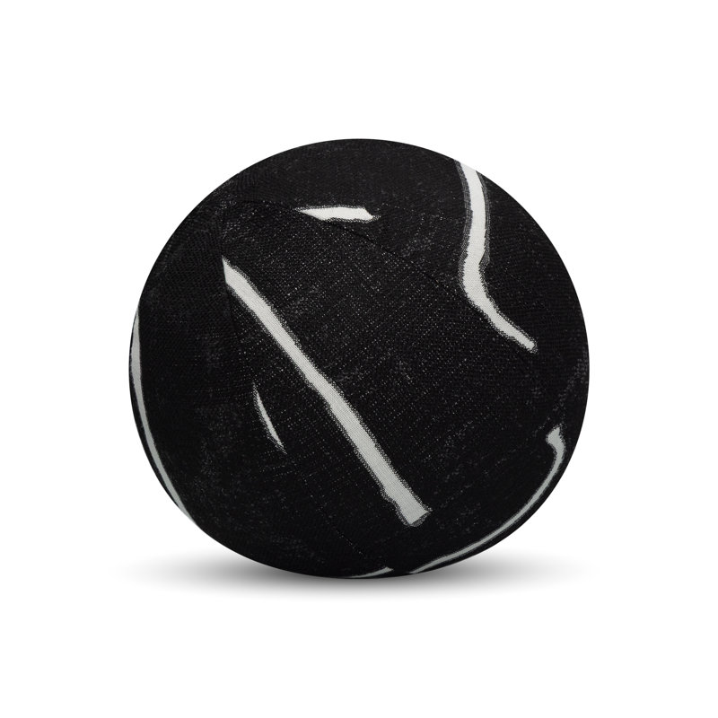 Instinct Orb Woven Accent Pillow Cover & Insert, Black