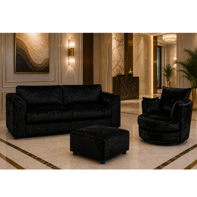 2 Piece Velvet Standard Living Room Set