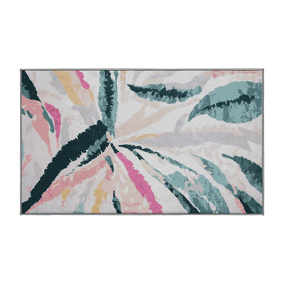 Machine Washable Gray Area Rug
