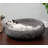 Velvet Wave Fur Hooded Donut Dog Bed-52105073-52105072