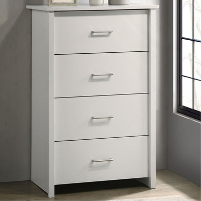 Commode 4 tiroirs avec poignées l 32 "