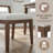 Linen Upholstered Farmhouse Dining Chairs Set Of 2 With Open Cutout Back