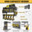 Heavy-Duty Metal Power Tool Organizer With Pegboard - Efficient Storage For Garage And Workshop