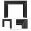 Modern Ember Everly Wood Fireplace Mantel Surround Kit in White | 56" x 42" Opening | 54"-1607769748-1607769747