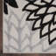 Tapis intérieur / extérieur noir / gris / blanc à motif floral Arnelle-879009627