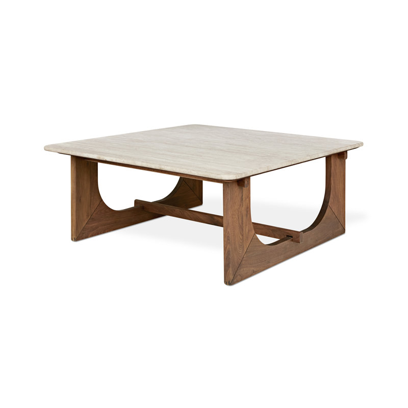 Portico Square Coffee Table, Classic Walnut