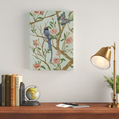 « délicat chinoiserie i », peinture sur toile tendue